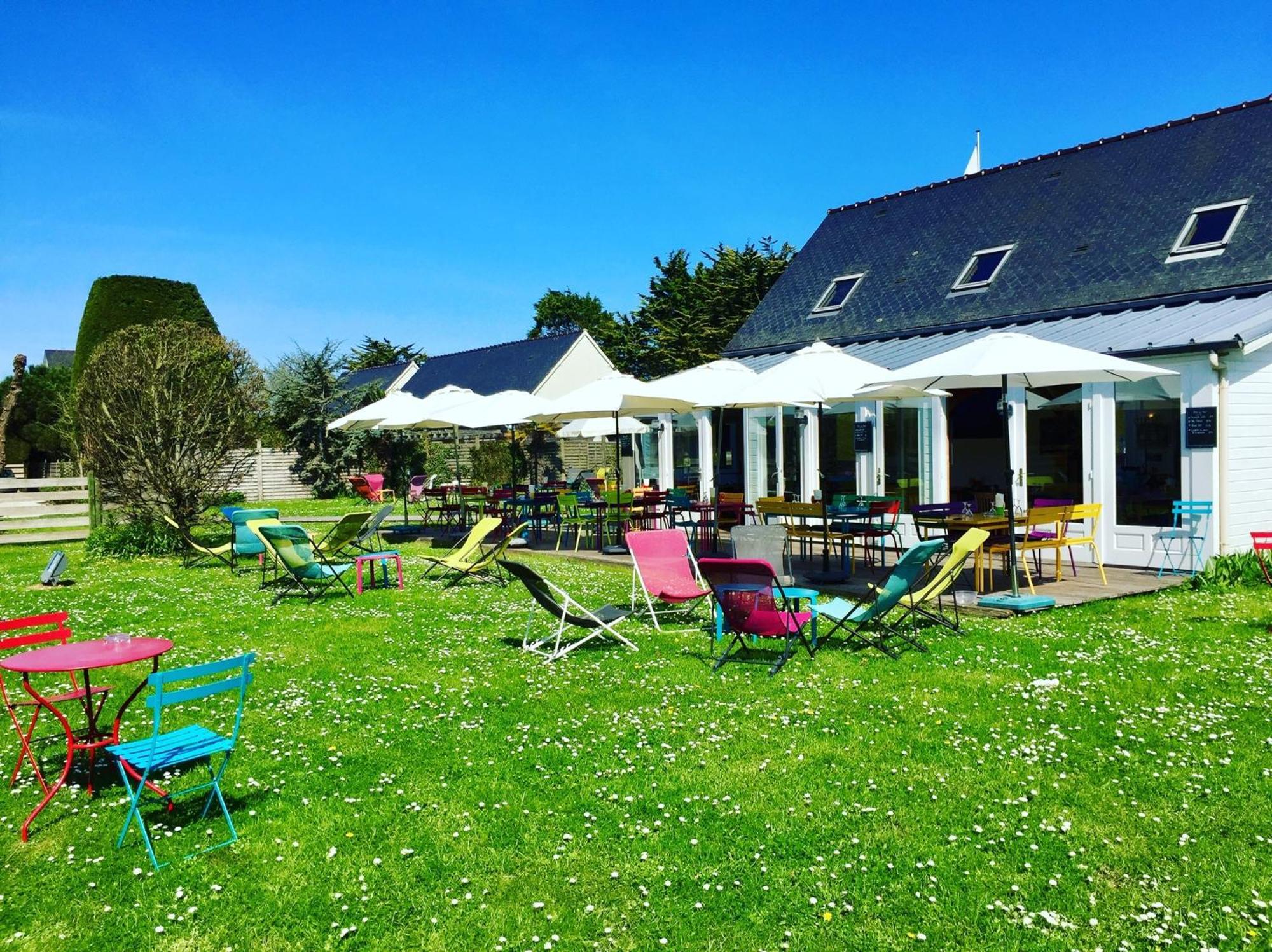 Hotel La Sapinière Saint-Laurent-sur-Mer Esterno foto